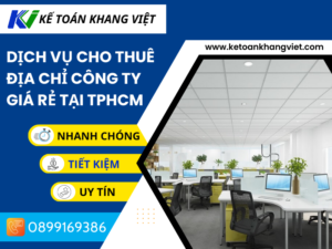 Dịch vụ cho thuê địa chỉ công ty giá rẻ tại TPHCM