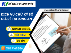 Dịch vụ chữ ký số giá rẻ tại LONG AN