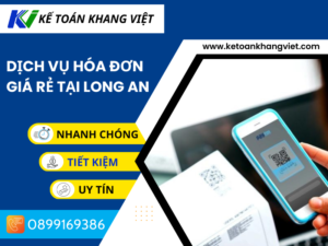 Dịch vụ hóa đơn giá rẻ tại LONG AN