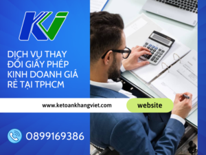 Dịch vụ thay đổi giấy phép kinh doanh giá rẻ tại TPHCM